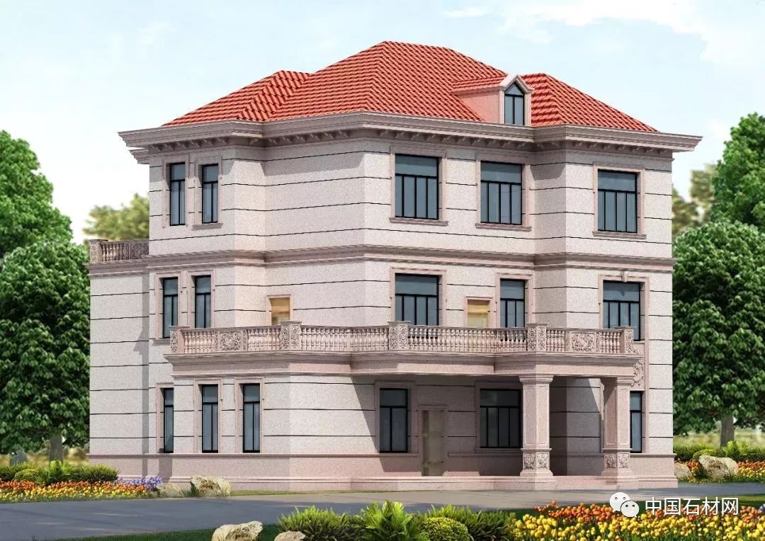 莎莉士红别墅外墙实样图低调经典的色系永不过时