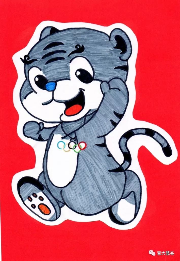 虎年奥运卡通画图片