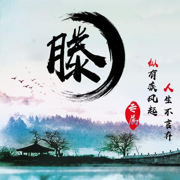 你改换个头像了28张励志古风水墨姓氏微信头像赶紧领走