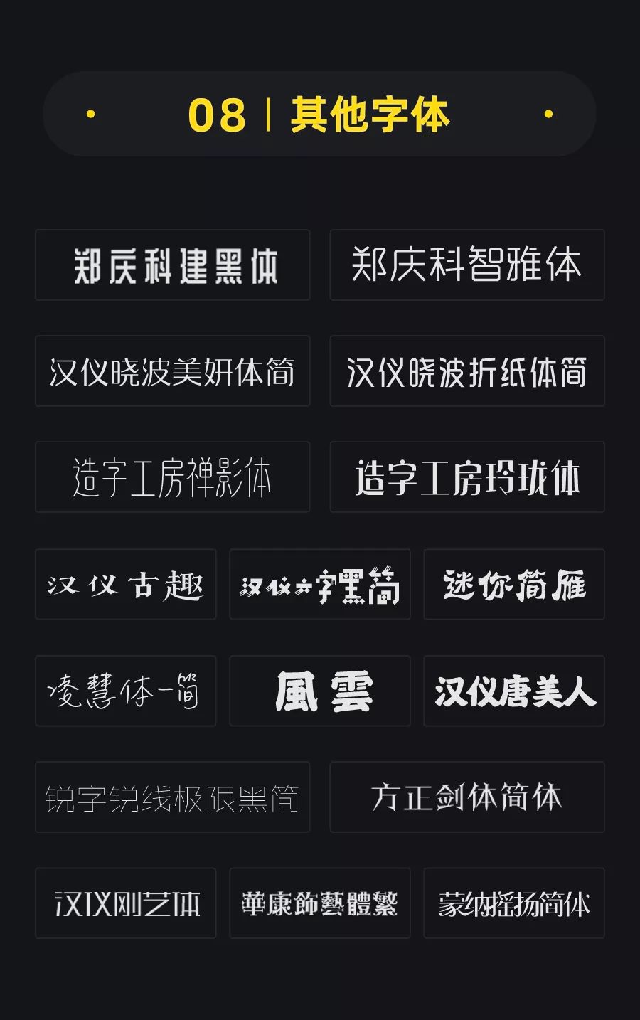 一份月薪過兩萬的字體