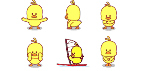 小黄鸭动态表情抖音图片