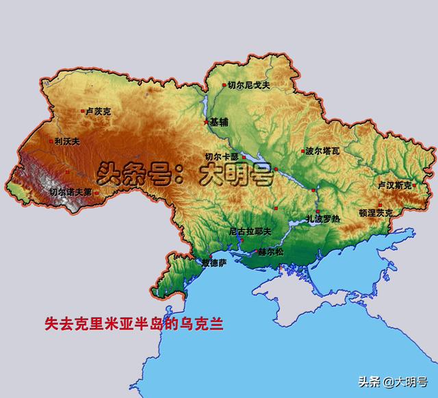 乌克兰人口地图图片