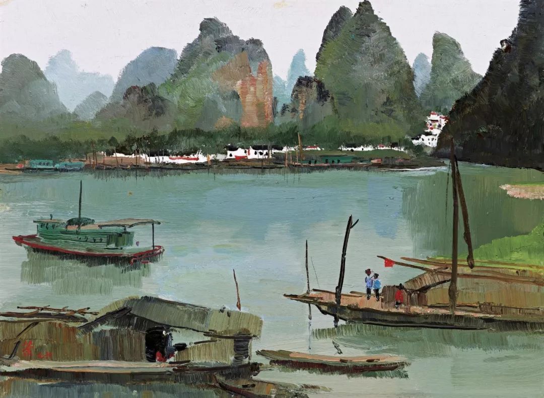 吴冠中笔下的船,个个载着江南梦_渔船