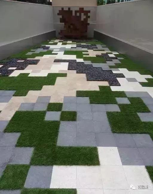 庭院草坪拼花终于搜集全了