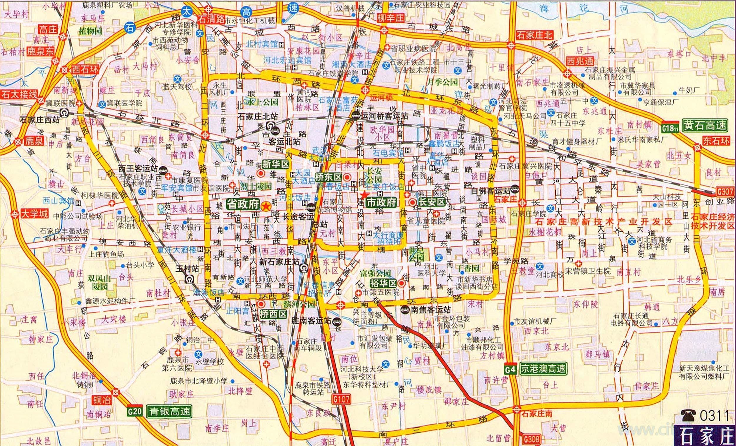 石家庄商圈分布图图片