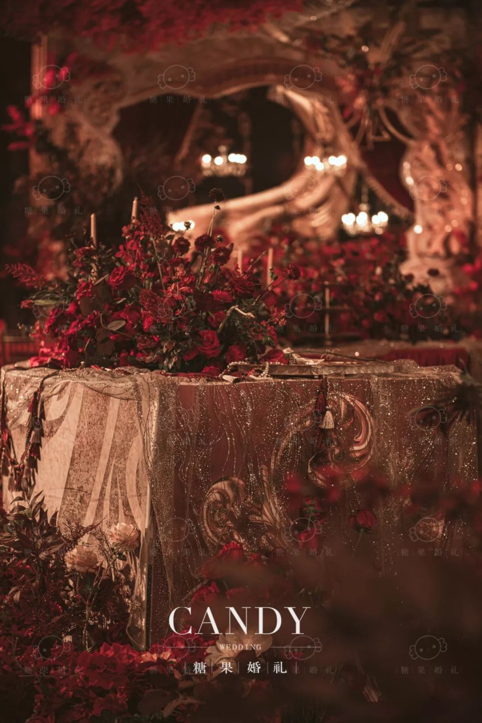 真实婚礼:爱在黑暗中默祷,于是有了你_玫瑰