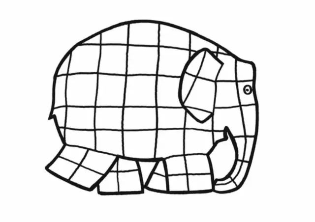 学英文lelmer花格子大象艾玛绘本拓展素材