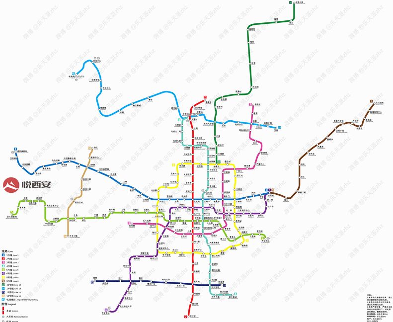 西安地铁三期线路图图片