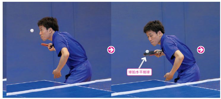 动作示范如下:下面介绍的是一种基本的发球方法——发下旋球.