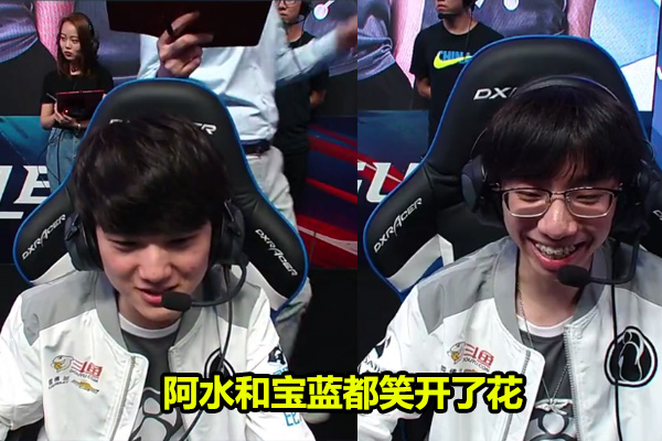 本场比赛不仅是回归的宝蓝笑得非常开心,之前不怎么笑的jackeylove