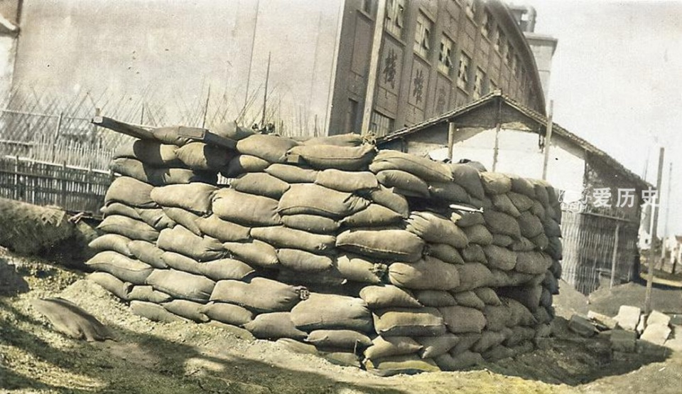 淞沪会战时八佰坚守的四行仓库彩照 四天四夜浴血鏖战重振国人