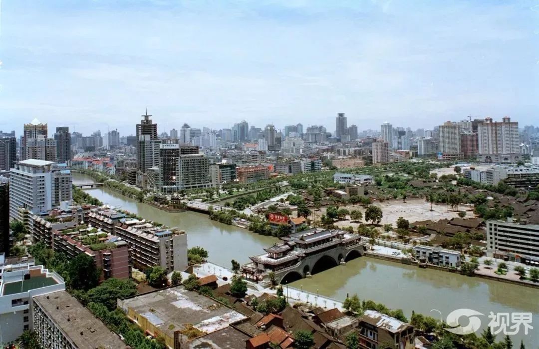 7张绝版成都航拍老照片最早的摄于84年前