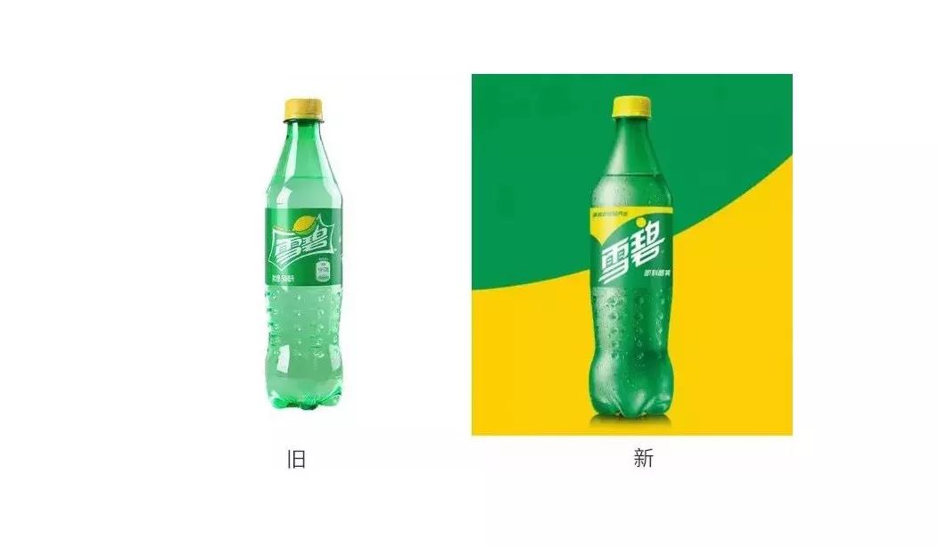 雪碧新包装更换新logo新字体