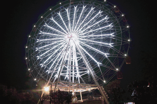 后官湖游乐园每晚七点开放免费巨幕大电影是爱摩天轮还是漂流