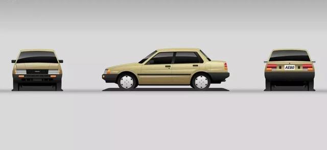第5代卡罗拉(1983-1987)ae80,ae85,ae8605这一代卡罗拉的定位不同于之