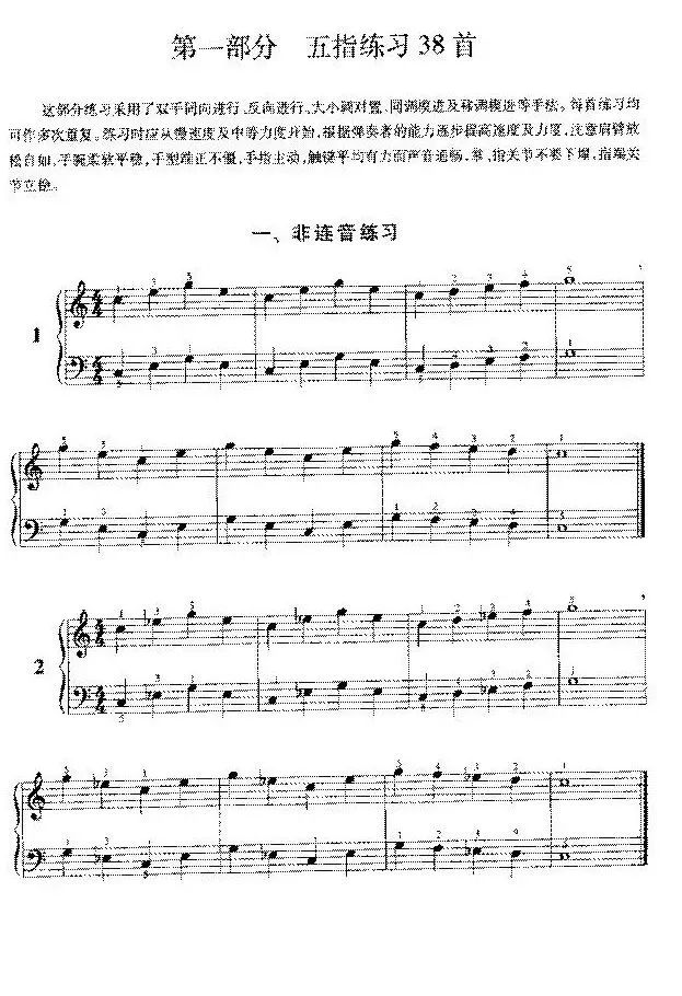 干货▏五指练习之非连音奏法