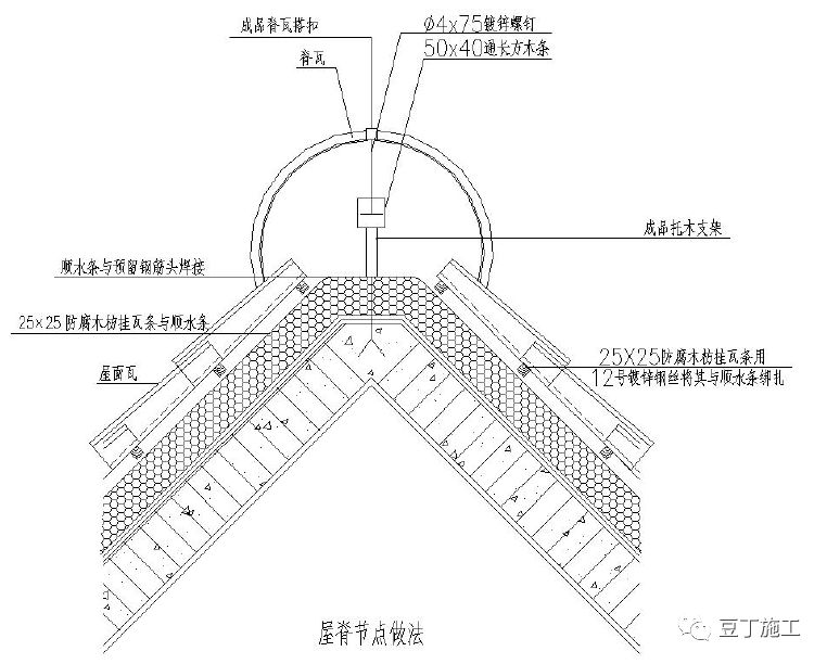 瓦口对瓦口安装图图片