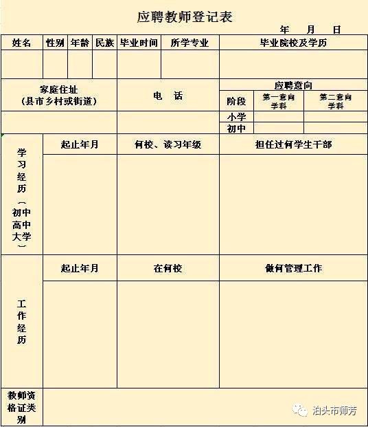 泊头市师芳学校招聘优秀教师公告_简历