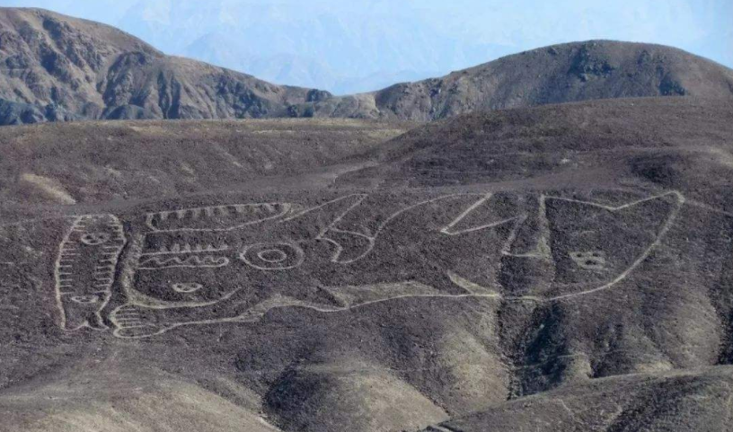 最为典型的例子之一就是"纳斯卡线条",南美洲秘鲁沙漠上的"巨画",是一