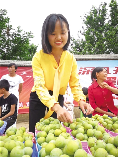 李子丰收村民笑开颜.