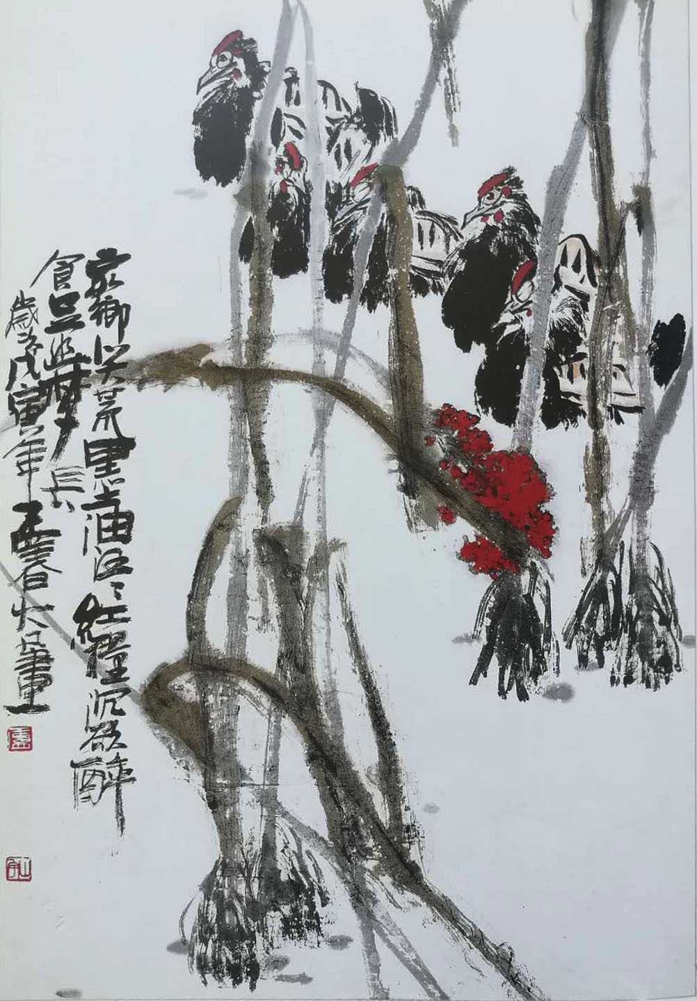 承传统师造化著名画家卢山宇作品赏析