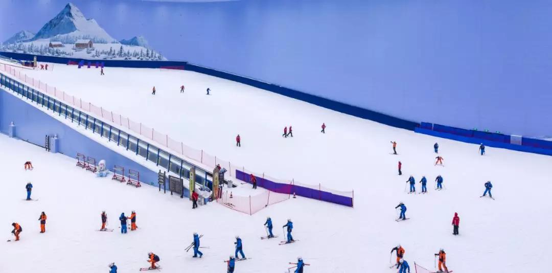 哈尔滨融创滑雪场雪道图片