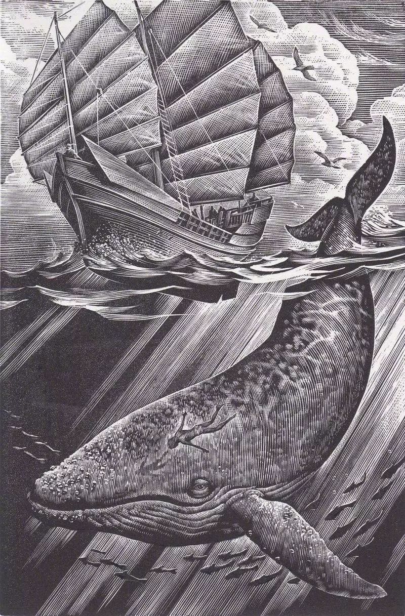 英国插画家andrewd手绘木版画作品