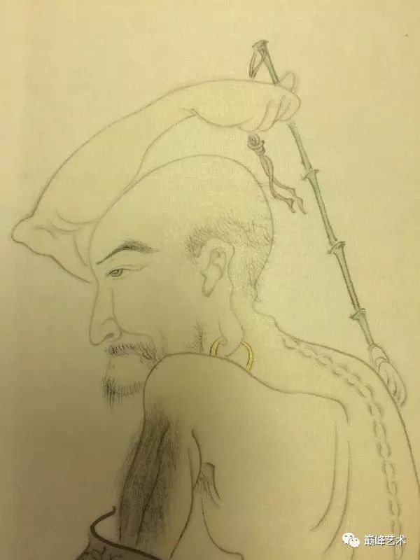 8000元【起拍价】:0元【尺寸】:33cm×30cm【名称】:《悟道图》局部