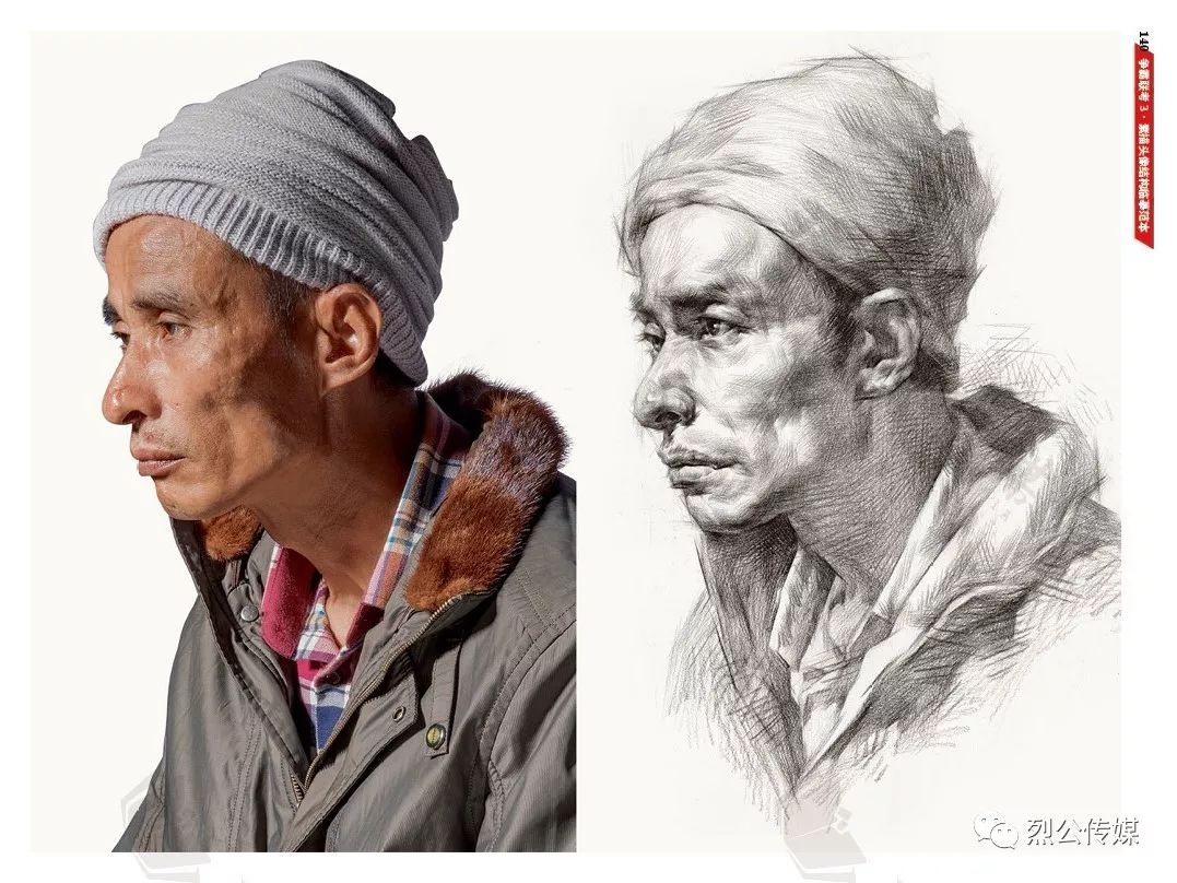 《争霸联考3-素描头像结构范本》年度巨作!