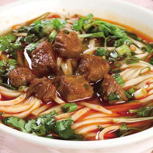 过瘾的大块牛肉块面