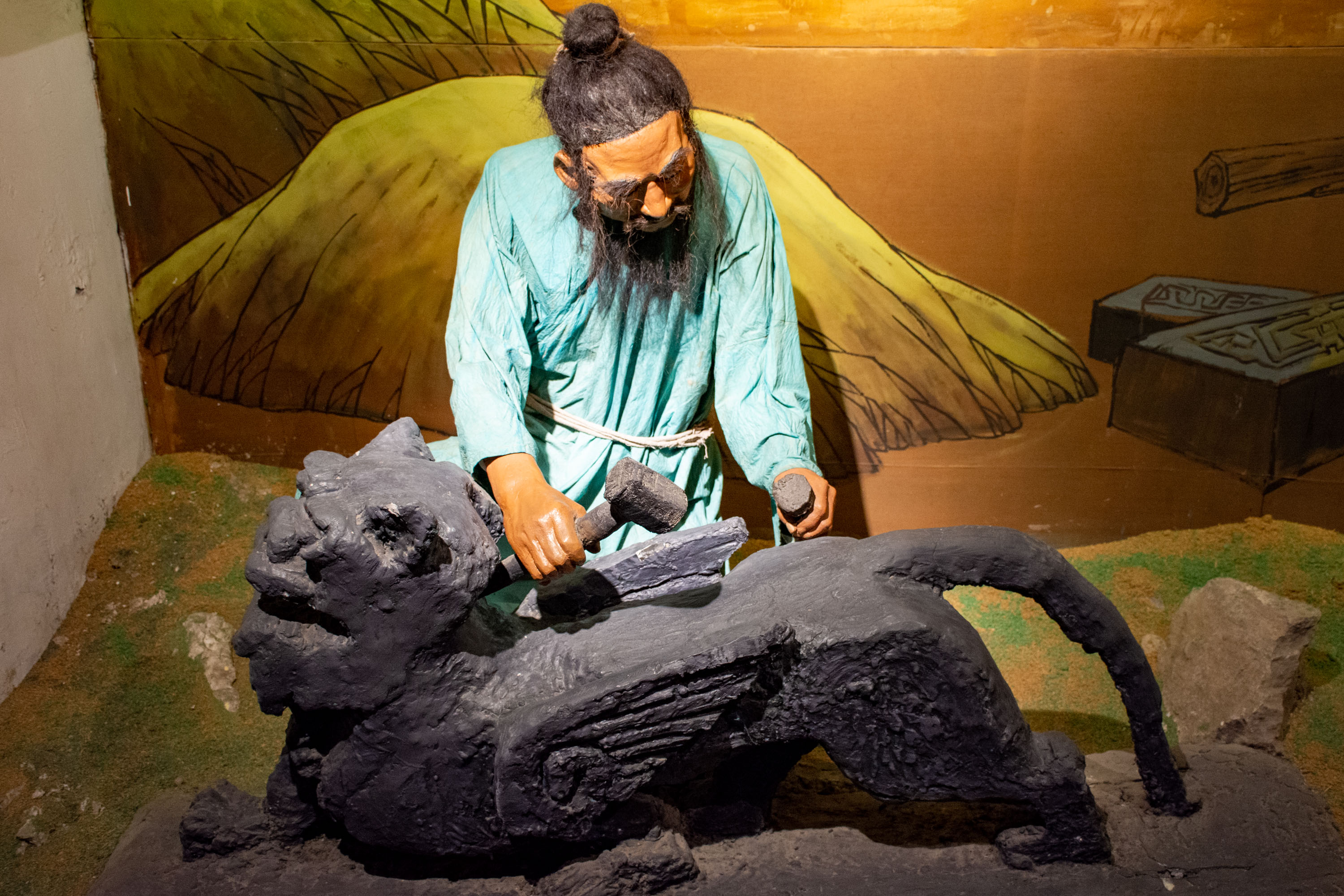 秦陵地宫仿真馆地面部分.