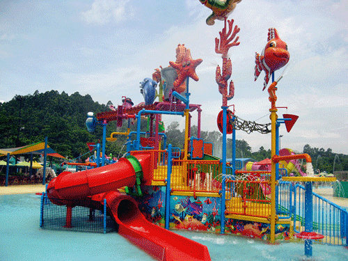 快来驻马店这个水上乐园邀请爸爸们浸透清凉