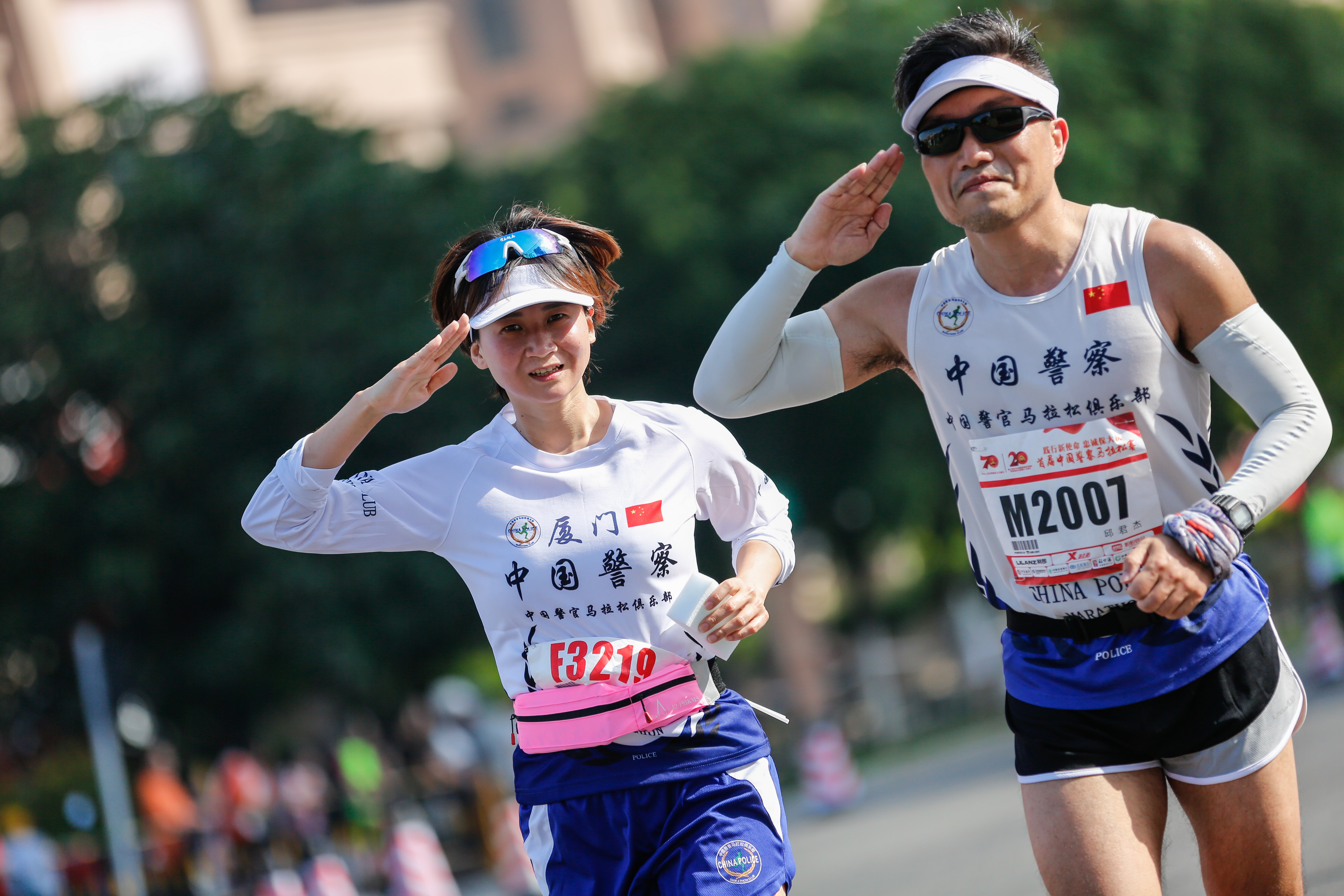 首届中国警察马拉松赛 中国警察跑出特别步伐