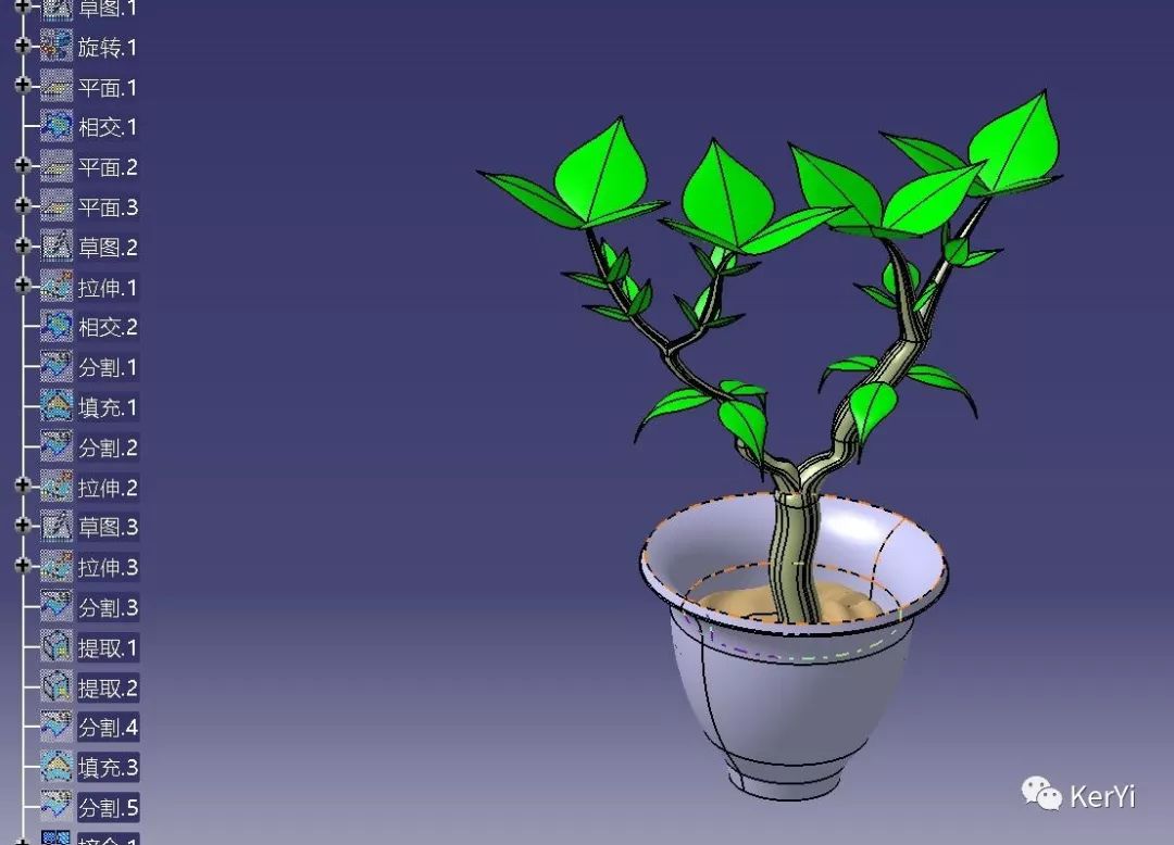 八宝花catia设计源文件