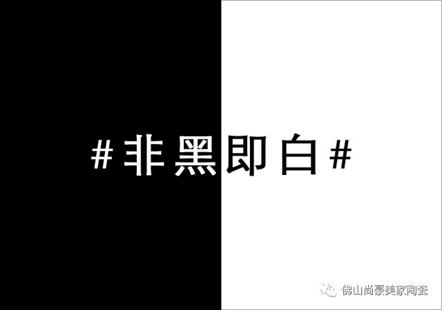 尚豪美家29°光·柔光砖系列,第一章——「非黑即白」