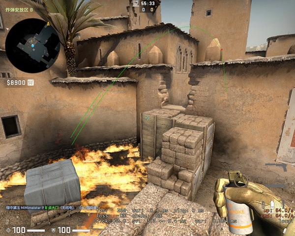 dust2ct回防b点必须学会的两颗火