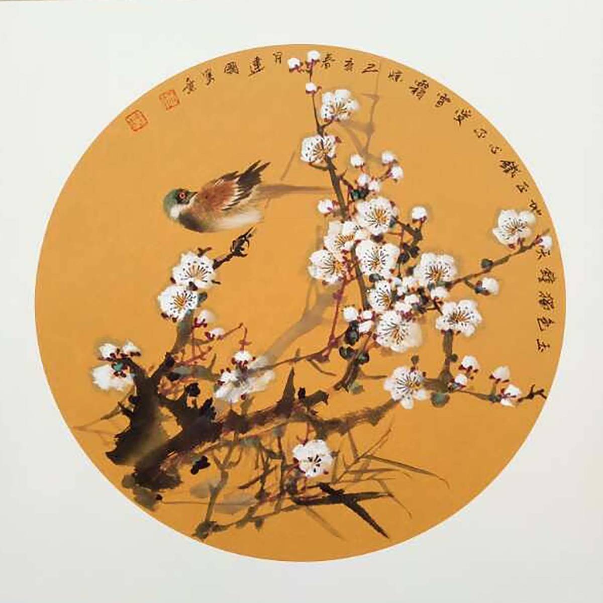 画家施建国的花鸟小品,生动有趣,每一幅都是精品