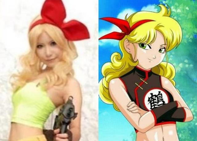 龙珠漫展cosplay对比动漫版人物十八号还原度最高琪琪很美
