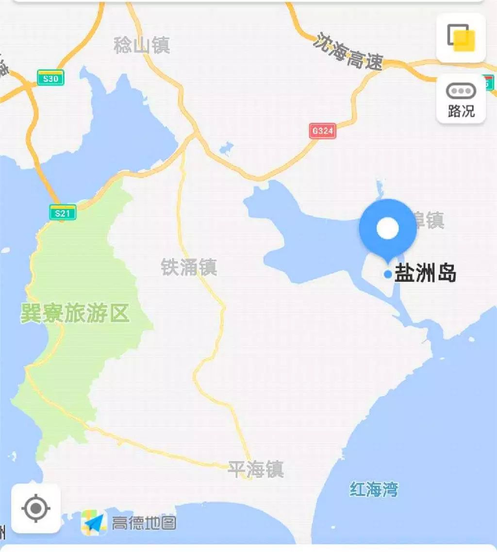 惠东县盐洲岛地图图片