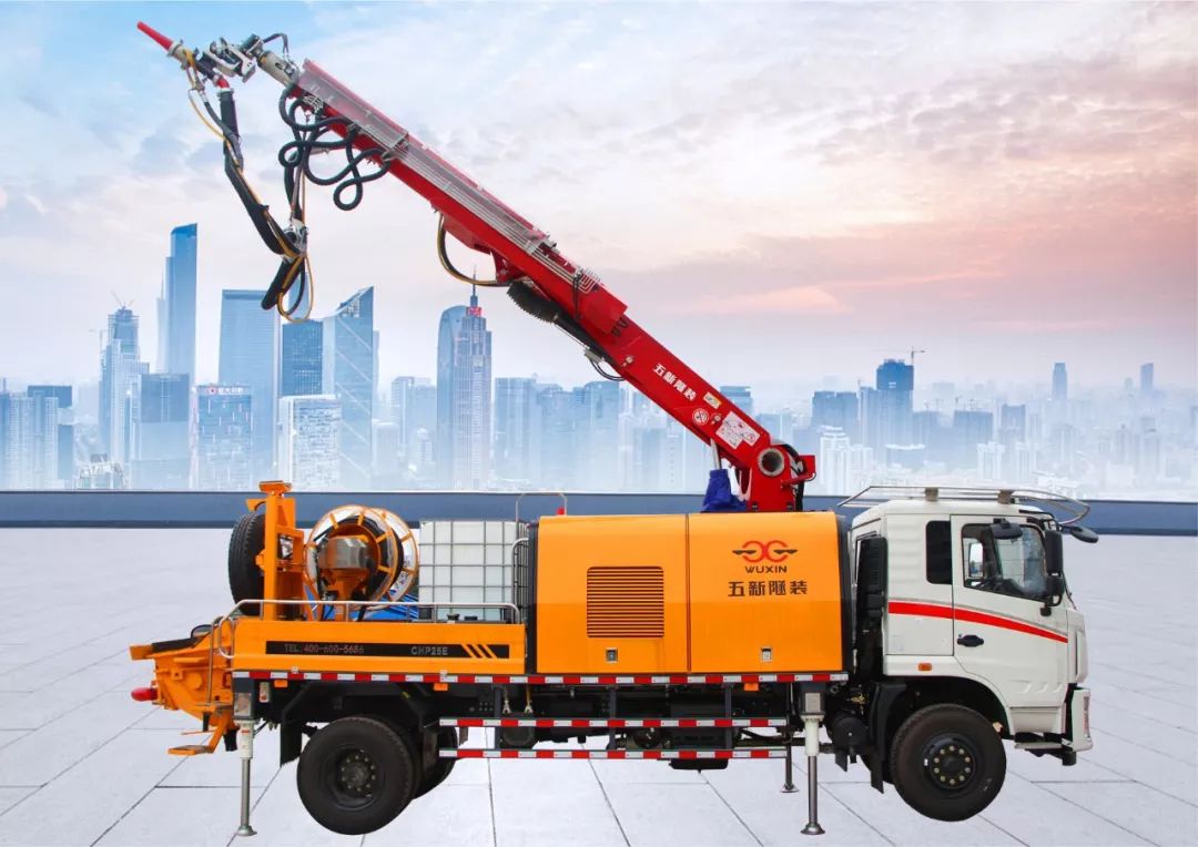 2012年,五新隧装推出国内首台大型车载式湿喷机chp30c,后续根据客户