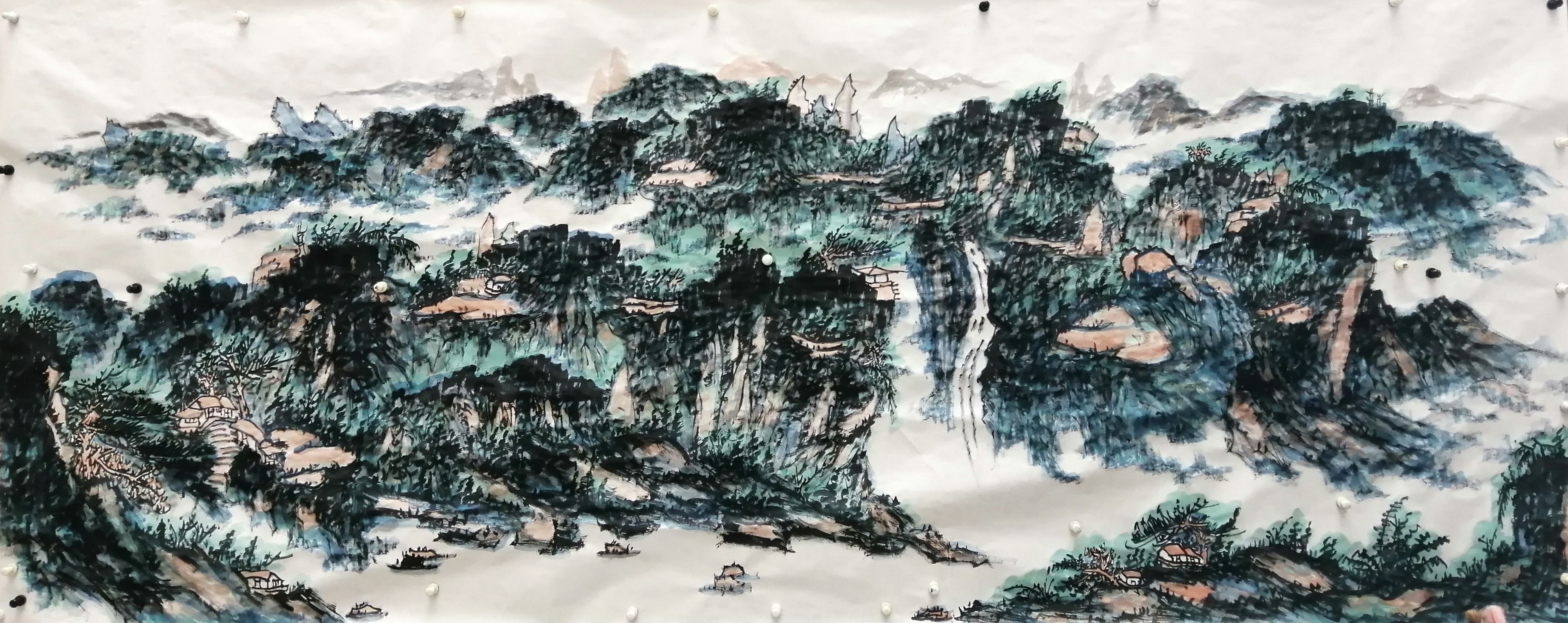 中国画名家——画家张新庆山水画欣赏