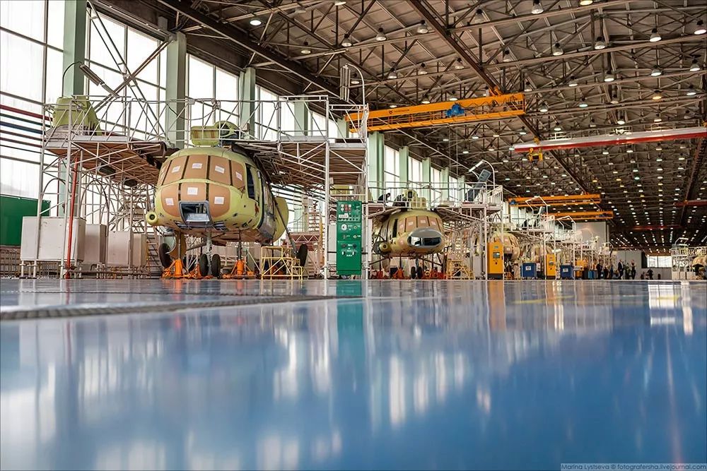 俄罗斯公开一直升机生产基地内部场景,历史已生产出90000架飞机