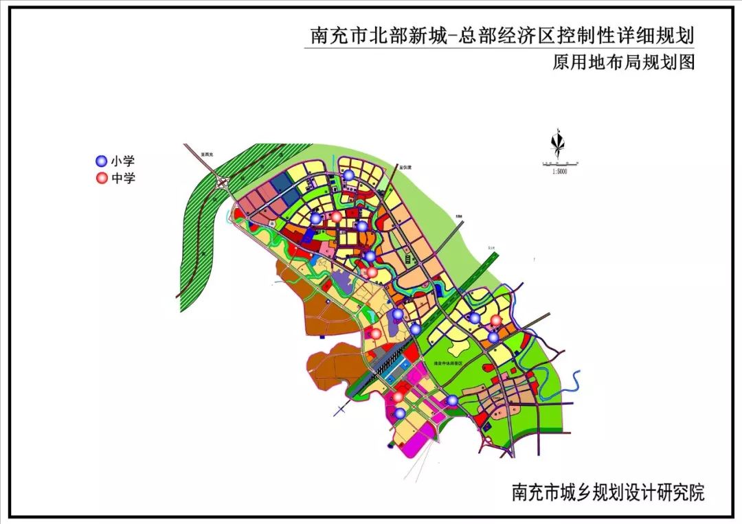 南充市2030规划图高清图片