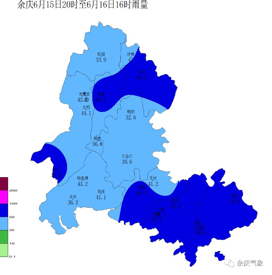 本周余庆将有暴雨雷雨阵雨大雨,保证每天都有新鲜感