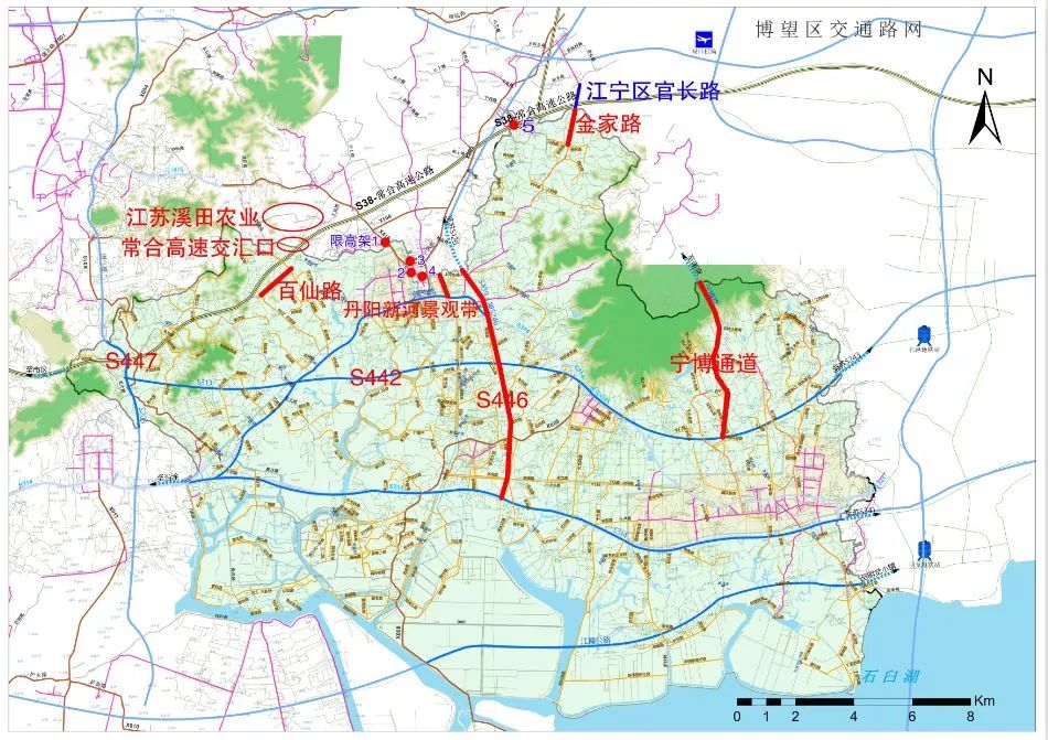 4亿多元终点在新市镇临川村西侧接s445向东南经过博望区丹阳镇,新市镇