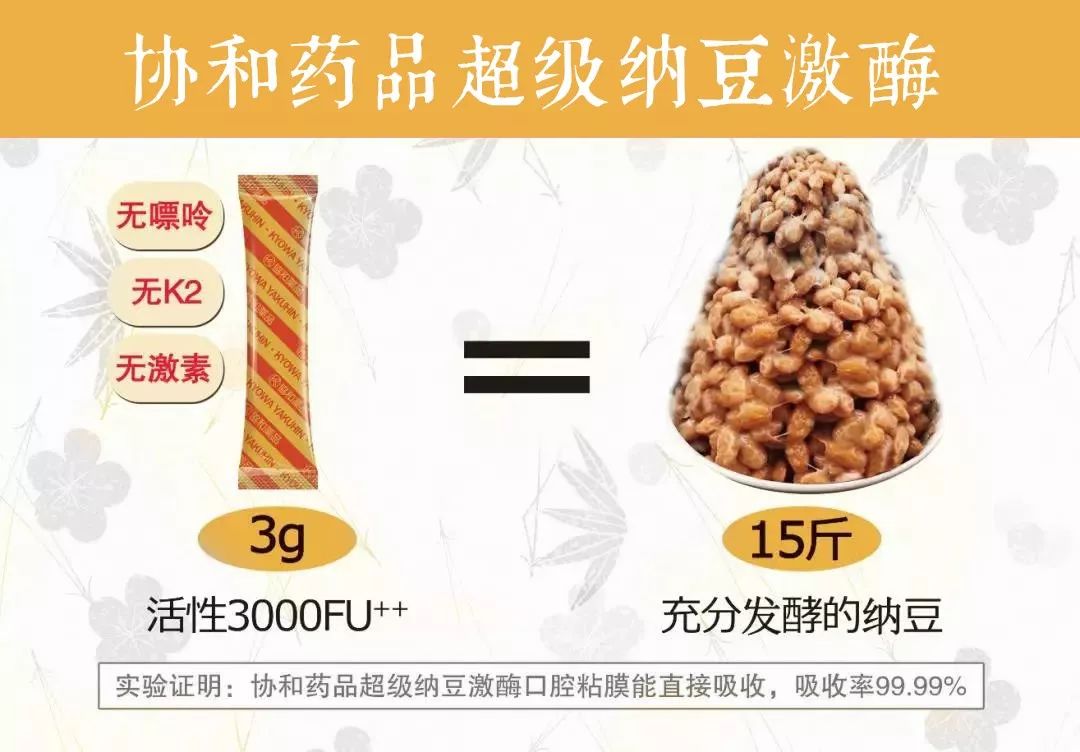 在日本被称为"国宝级的纳豆激酶"!粉末状吸收率高达99.