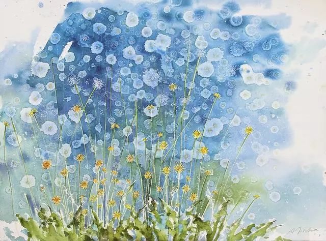 梦幻水彩赏析水彩画家美丽的晕染梦幻般的意境