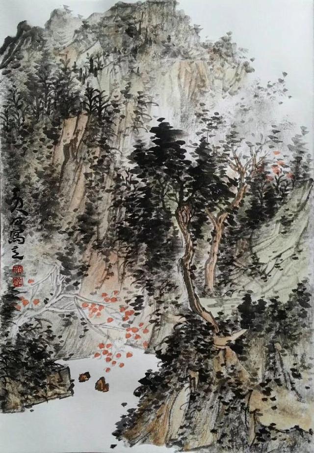 黄石用优美的线条色彩在书画的世界里漫步