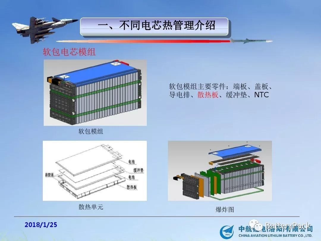 中航鋰電圓柱方形軟包三種不同電芯的熱管理異同之處