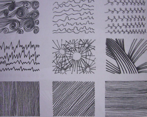 开动你的脑筋,画出不同的图形组合与线条